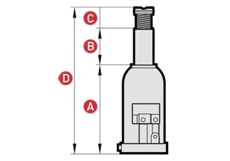 Jak Iran Hydraulic Bottle Jack 3 ton BR3