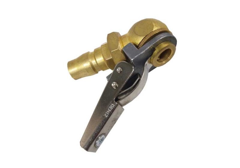 Straight air chuck tire inflator