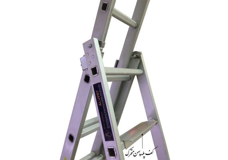 نردبان 27 پله آلوپات دو طرفه کشویی مدل 7.5m