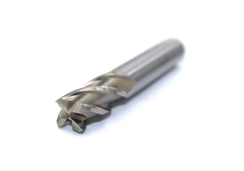 Short White 4Flute End Mill |Hongda - HSS 13
