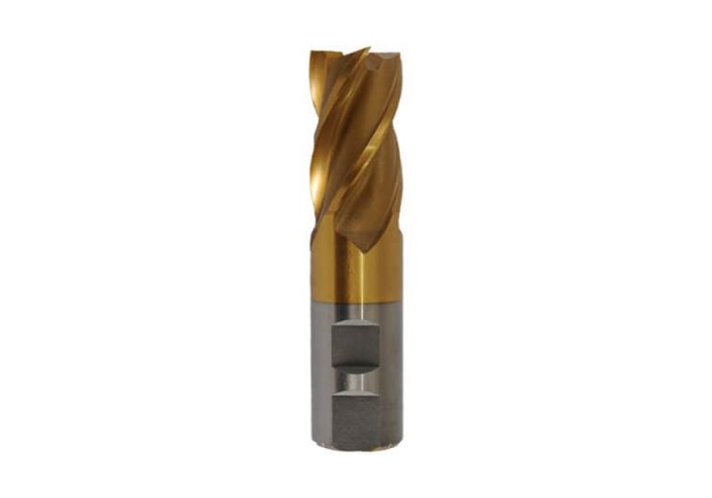 Short Gold 4Flute End Mill |Hongda-HSS 11
