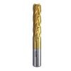 Short Gold 4Flute End Mill | Hongda - HSS 14