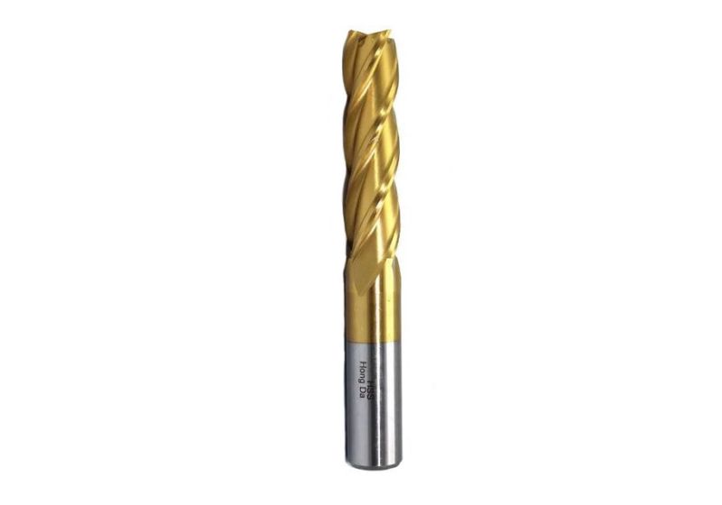 Long Golden 4Flute End Mill Drill |Hongda-HSS 11