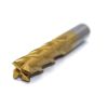 Long Gold 4Flute End Mill |Hongda-HSS 17