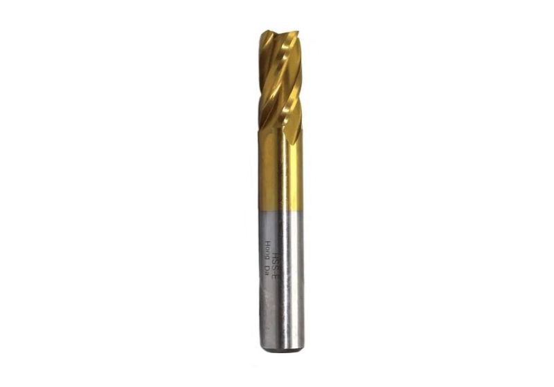 Short Gold 4Flute End Mill |Hongda -HSS 19