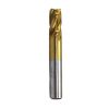 Short Gold 4Flute End Mill |Hongda -HSS 20