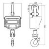 Crane scale hanging scale ton 10 model OCS-AX
