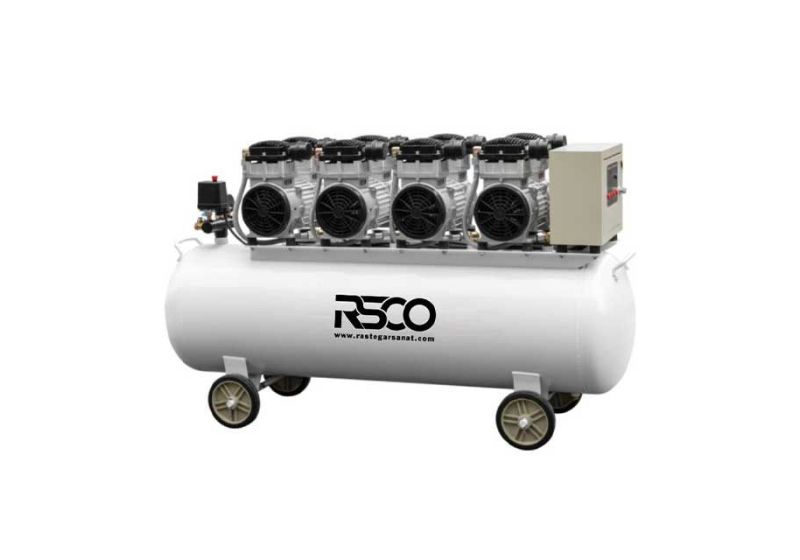 کمپرسور باد سایلنت 200 لیتری RSCO مدل MB1100x4-200L