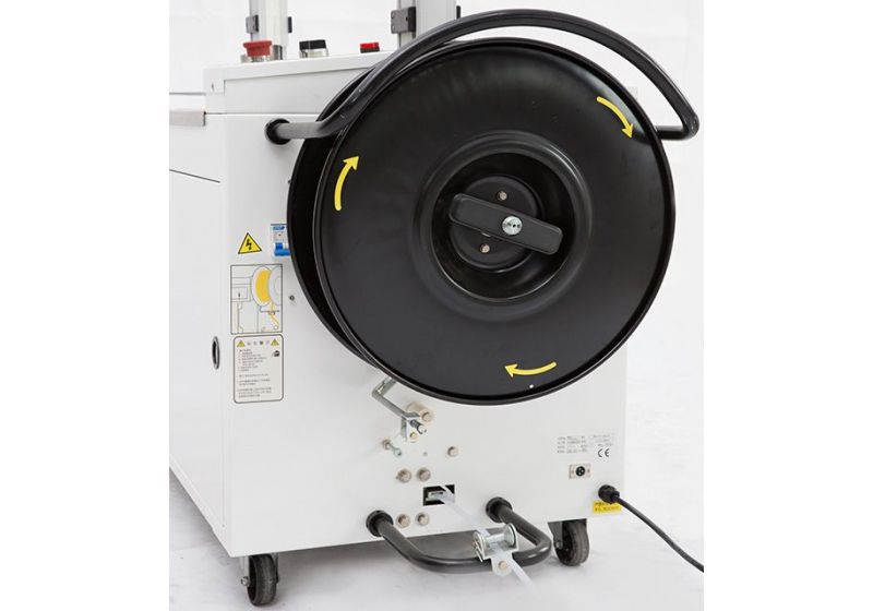 آلة ختم الكرتون الشريط الجانبي الحزام متوفر باعلی جودة