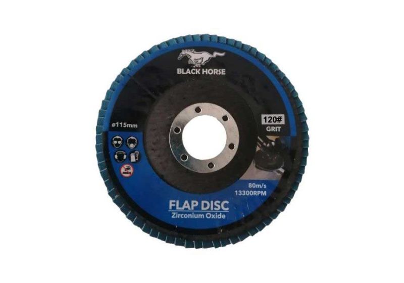 BLACK HORSE Flap Disc Size 115 , Grit 120|Flap Sanding Disc