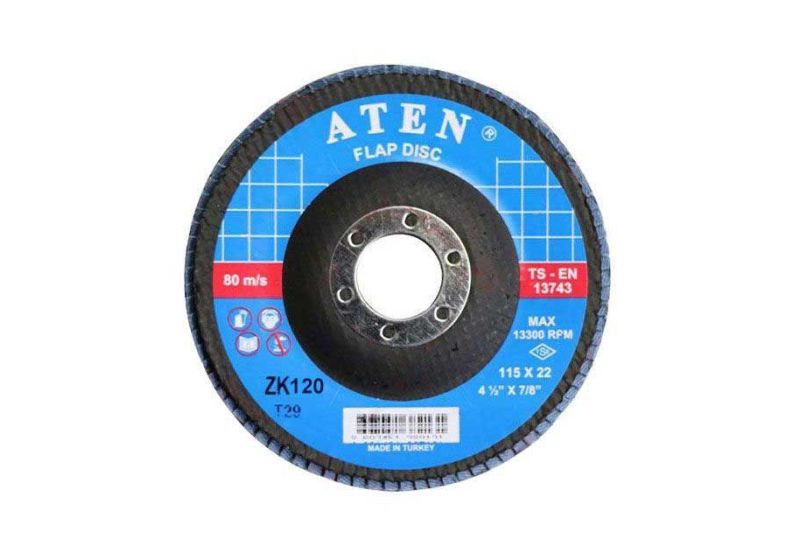 ATEN Flap Disc Size 115 , Grit 120 | Rastegarsanat