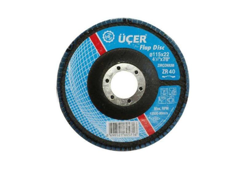 ÜÇER Flap Disc Size 115-Grit 40 | Flap Sanding Disc