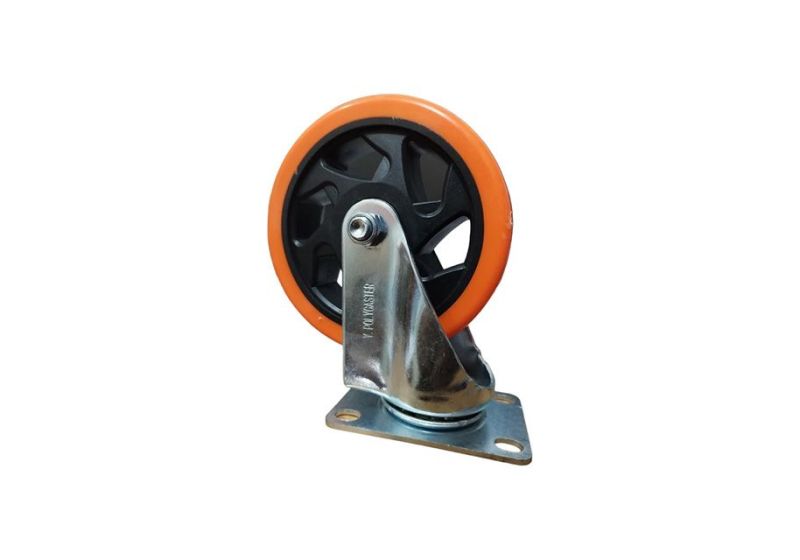 Rotating scaffolding wheel