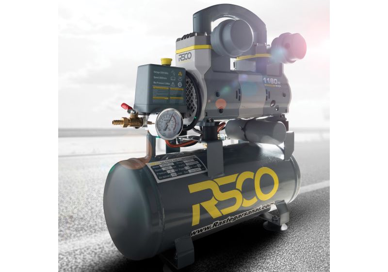 كمبرسور هواء صامت 9 لتر رستگار صنعت