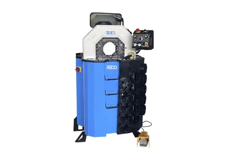 پرس شیلنگ هیدرولیک نیمه اتوماتیک RSCO مدل PPIYB-P120Lh