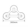 RSCO triple Glass Suction RGSA024 | Best Glass suctions