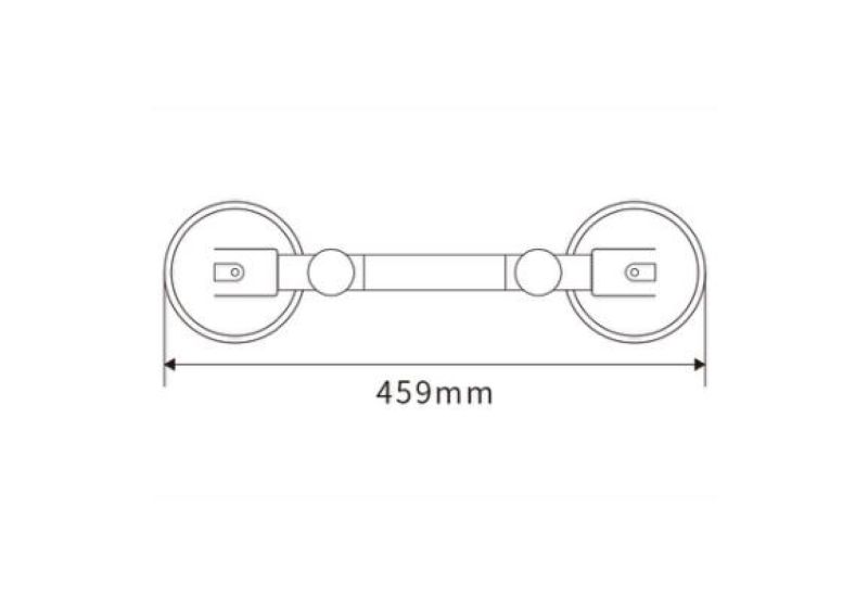 RSCO Adjustable angle Double Glass suction RGSA021A