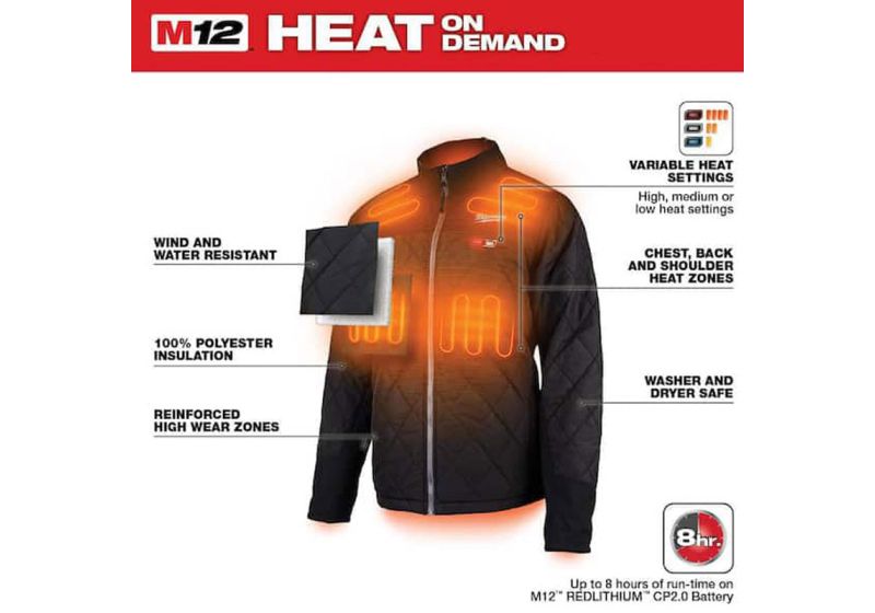 Heated Jacket with Battery Milwaukee M12 | M12HJP_201