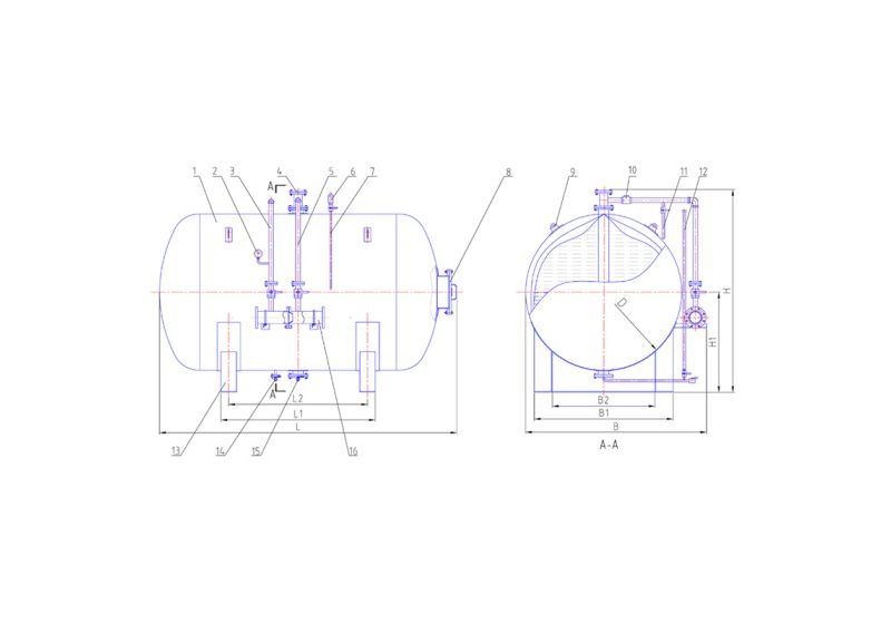Foam Bladder Tank 1500 L RSCO |FBT1500