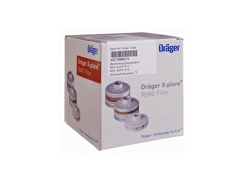 فلتر قناع دراجر متعدد الغاز RD40 6 وضعيات