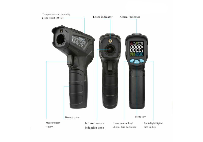 جهاز ميزان حرارة بالاشعة تحت الحمراء صناعیCH2 متوفر بارخص الاسعار و اعلی جودة فی مبیعات رستگار صنعت الصناعی