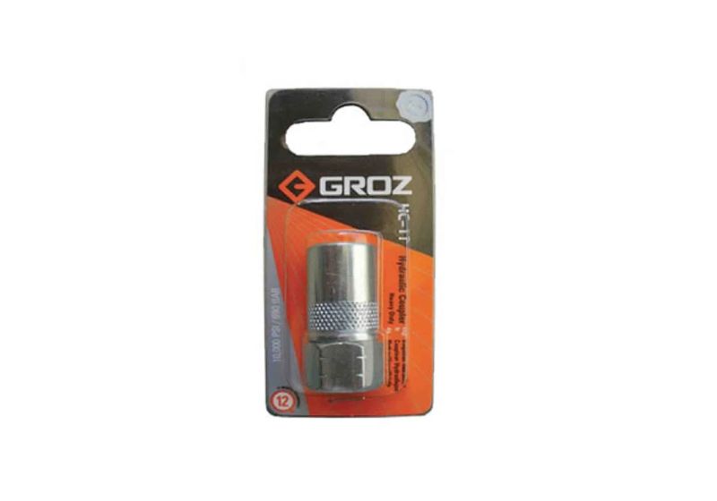 GROZ Grease Gun Coupler | Body material: Transparent brass
