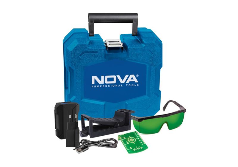 تراز لیزری نووا دو خط نور سبز مدل 2681G