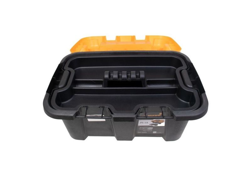 Cantilever Tool Box | Folding metal handle & 5 compartments