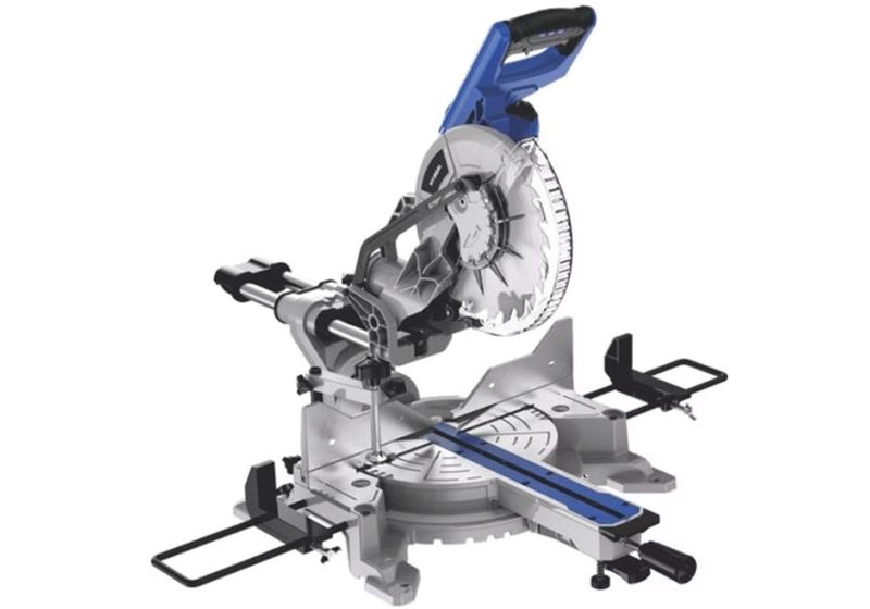 Hyundai 255mm Double Sided Sliding Mitre Saw Model HP1826