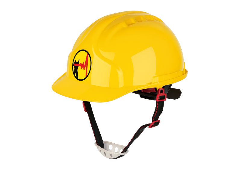 کلاه ایمنی عایق برق هرتمن مدل MK7E مناسب برای پروژه های صنعتی، عمرانی و کار در ارتفاع