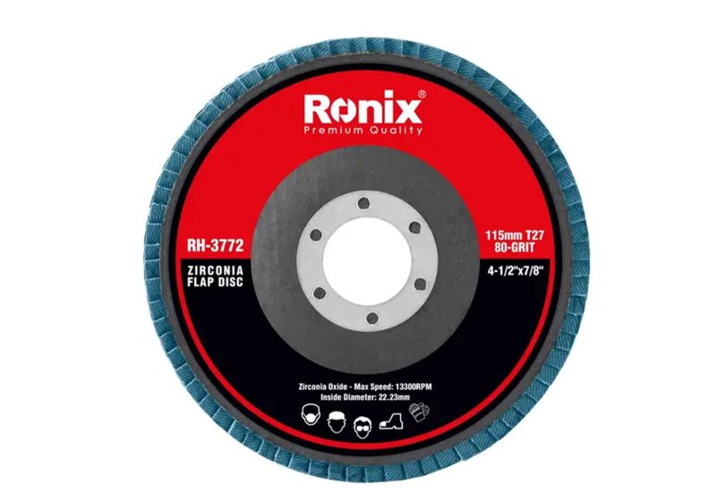 سنباده فلاپ دیسک مینی 115 میلیمتر رونیکس مدل RH-3772 برای استفاده با فرزهای دستی