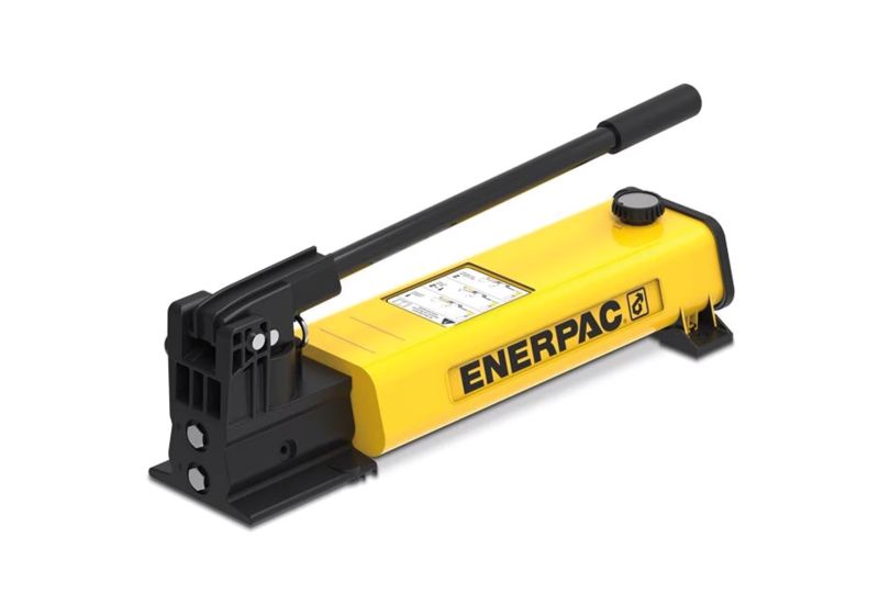 مضخة هيدروليكية يدوية Enerpac P842 أحادية السرعة، ثنائية الاتجاه، 700 بار