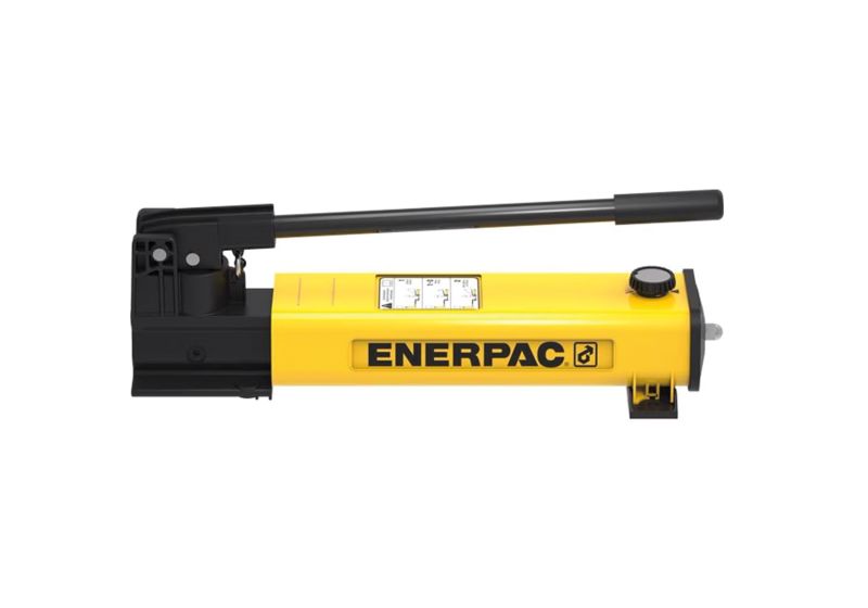 مضخة هيدروليكية يدوية Enerpac P842 أحادية السرعة، ثنائية الاتجاه، 700 بار