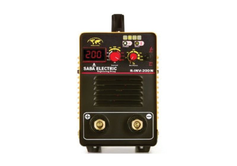 دستگاه جوش 200 آمپر صبا الکتریک مدل R-INV-200N دارای ولوم Arc force و تنظیم آمپر خروجی