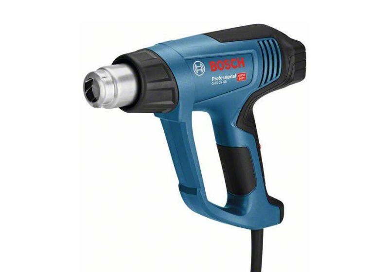 سشوار صنعتی 2300 وات بوش مدل GHG 23-66 مناسب برای گرم کردن سطوح پلاستیکی در گرید های پی وی سی ، پ.پ ، پلی اتیلن