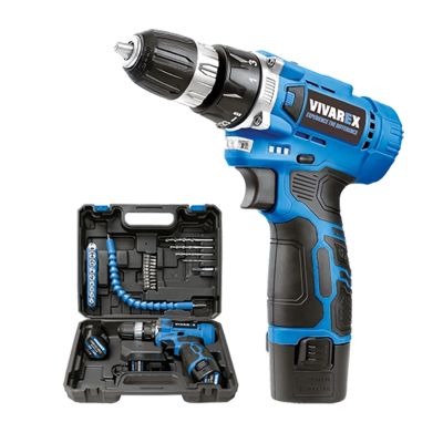 دریل شارژی 2 باطری با لوازم ویوارکس مدل VR1210V-22A