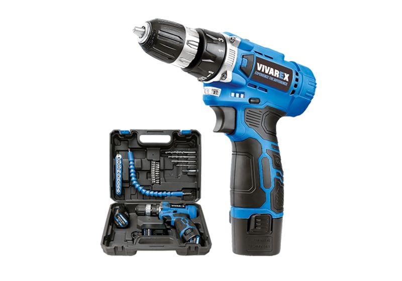 دریل شارژی 2 باطری با لوازم ویوارکس مدل VR1210V-22A