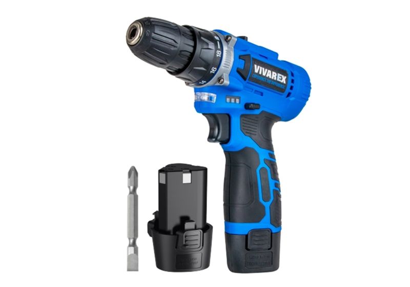 دریل شارژی 2 باطری بدون لوازم ویوارکس مدل VR1215V-2B