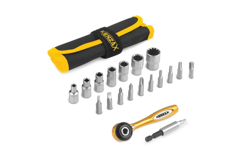 ست سری پیچ گوشتی 19 عددی کنزاکس مدل KBR-119