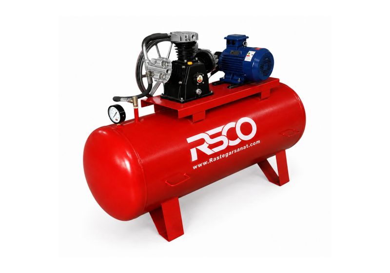 کمپرسور باد 1000 لیتری سه فاز چهار سیلندر RSCO مدل ACWP-1000