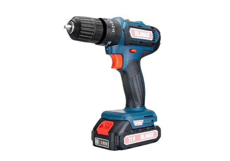 دریل شارژی چکشی 21 ولت المکس مدل C.D 1710