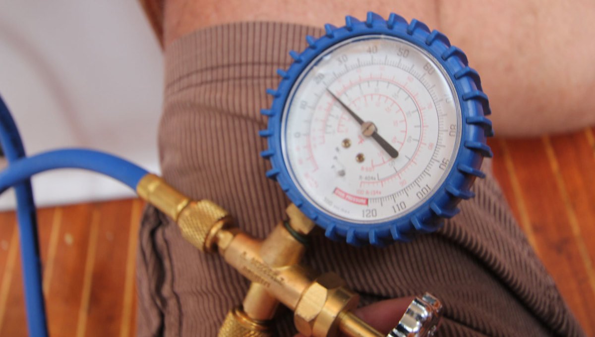 مراحل کا با مانومتر شارژ گاز یخچال