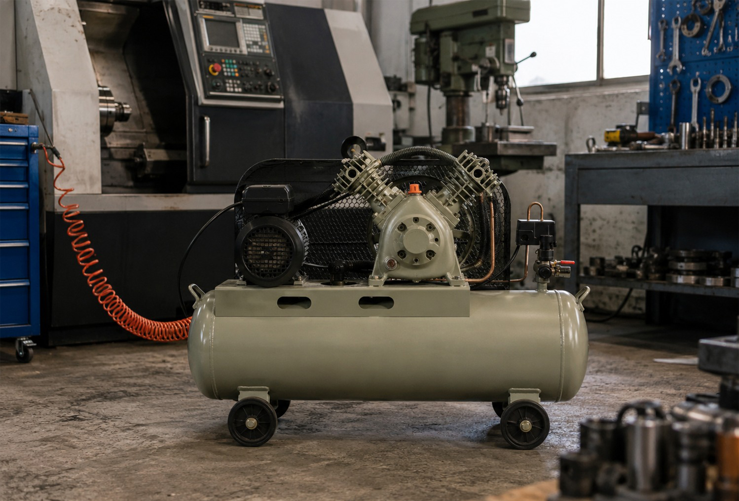 کمپرسور باد 60 لیتری تسمه ای RSCO مدل ACME2-60