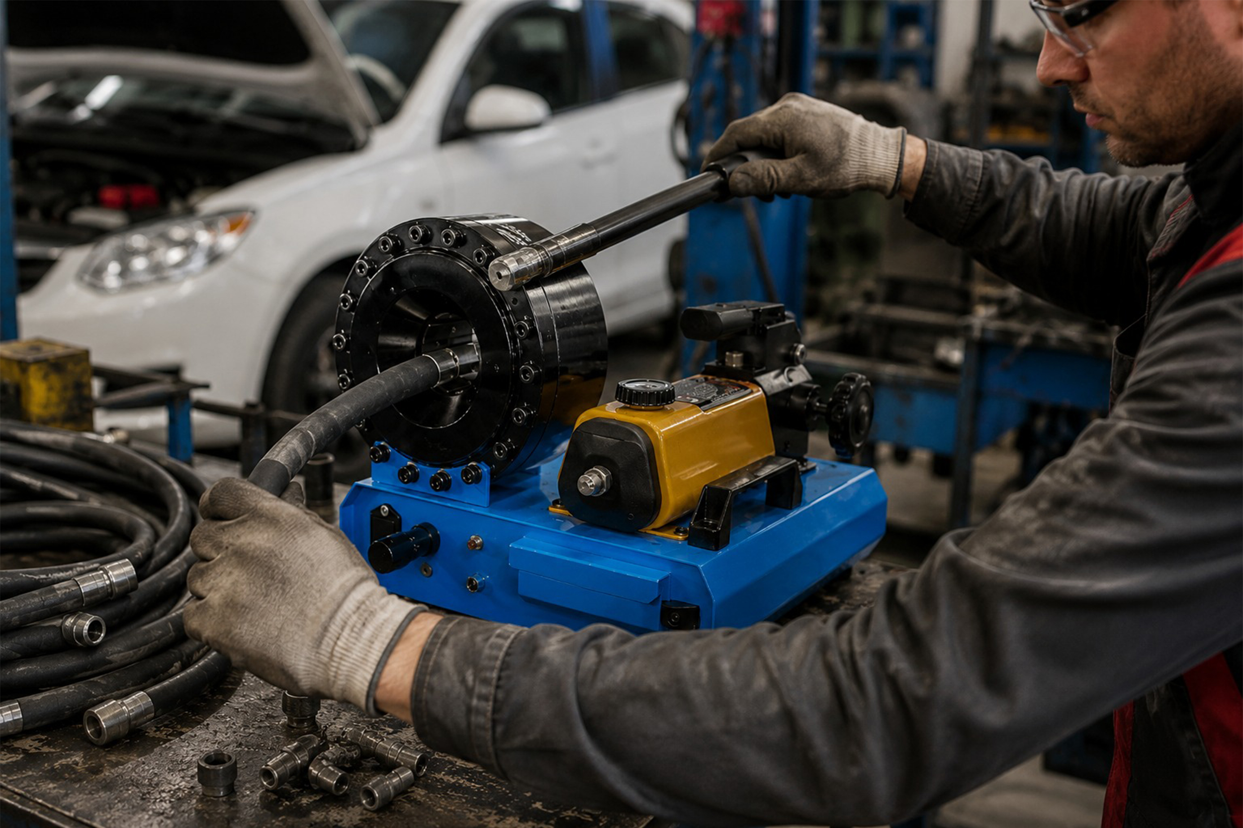 پرس شیلنگ هیدرولیک دستی RSCO مدل PPIYB-P16HP