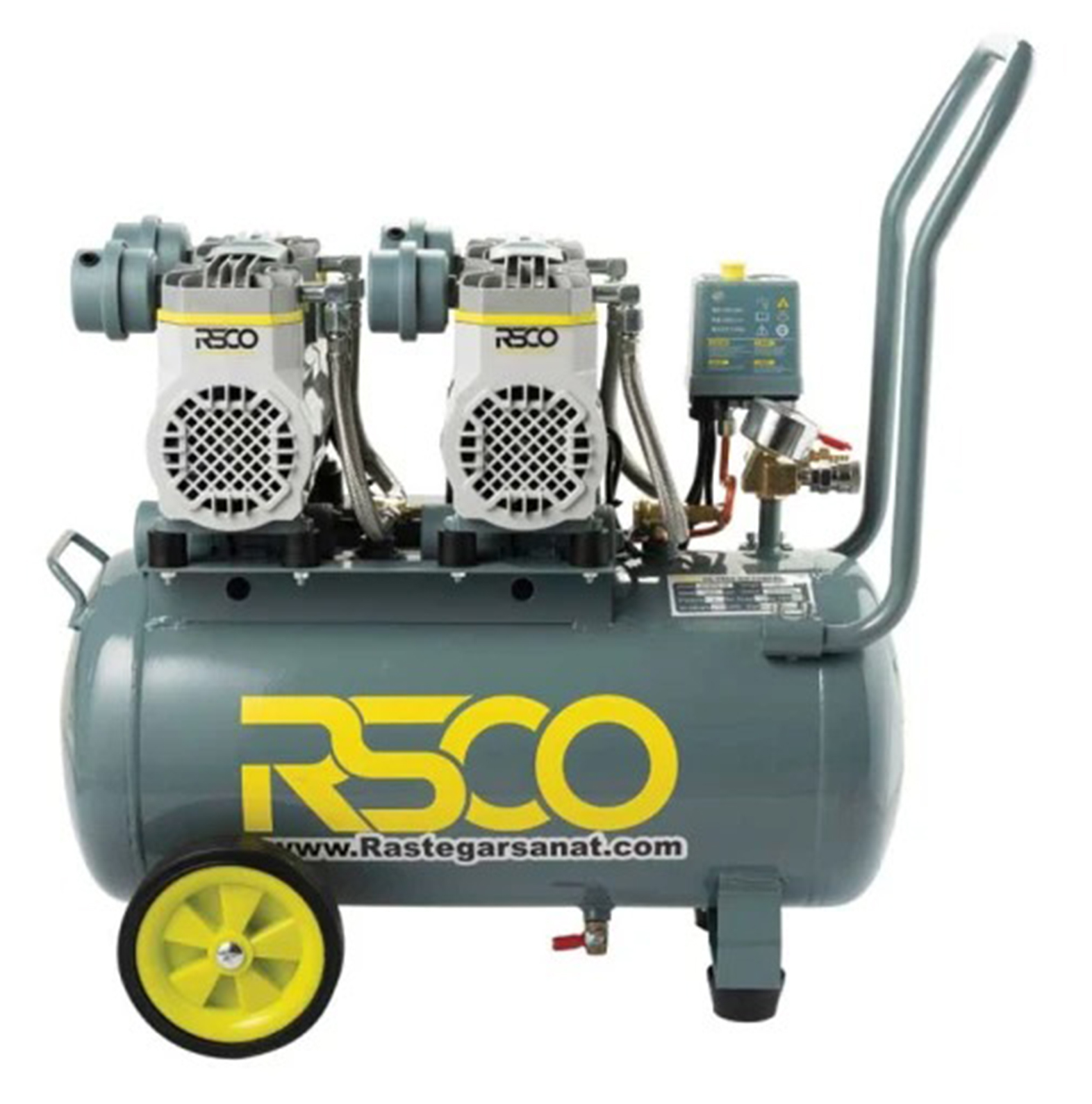 کمپرسور باد 50 لیتری سایلنت RSCO مدل ACWF2-50
